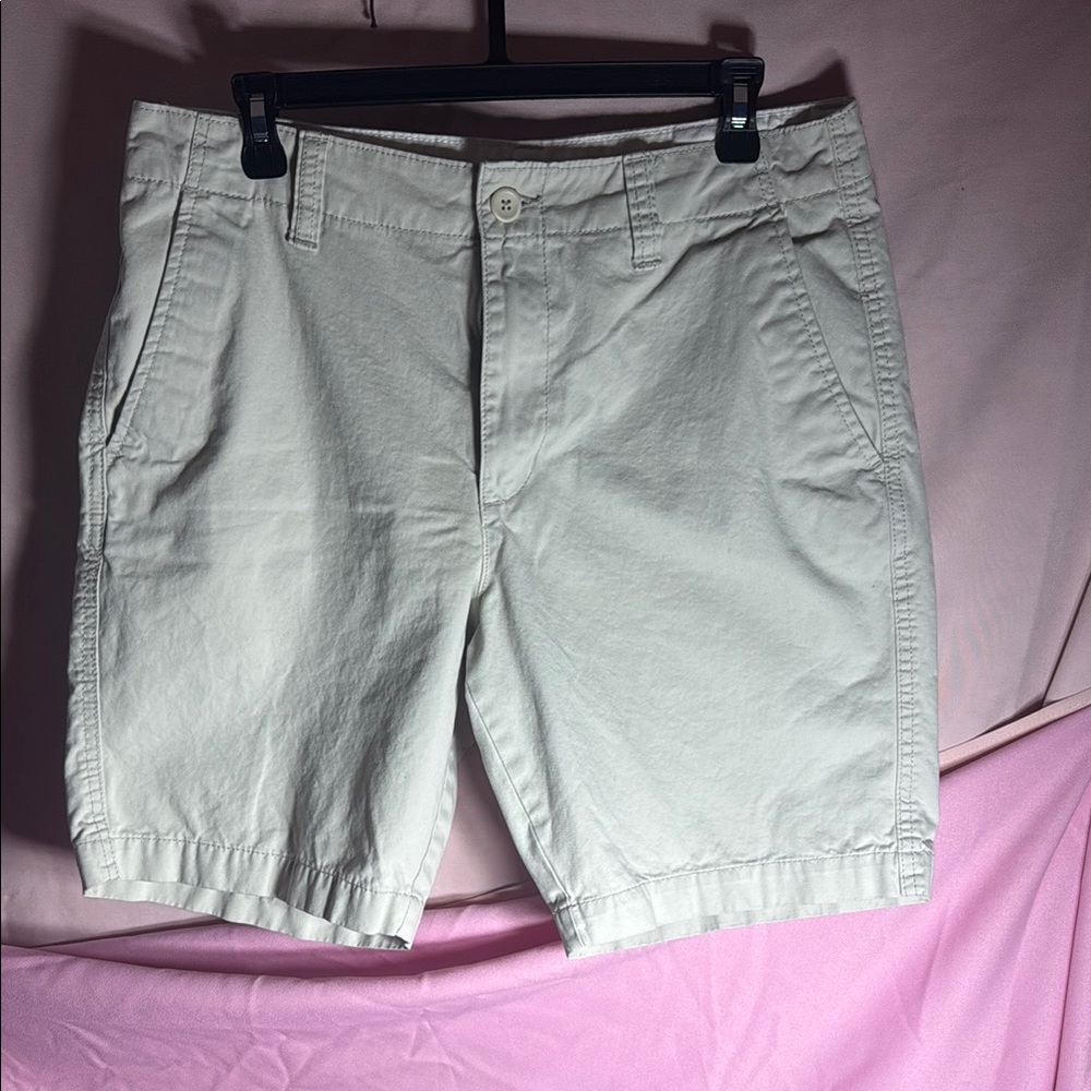 Old Navy khaki Flat Front Shorts for Effortless Style